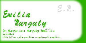 emilia murguly business card